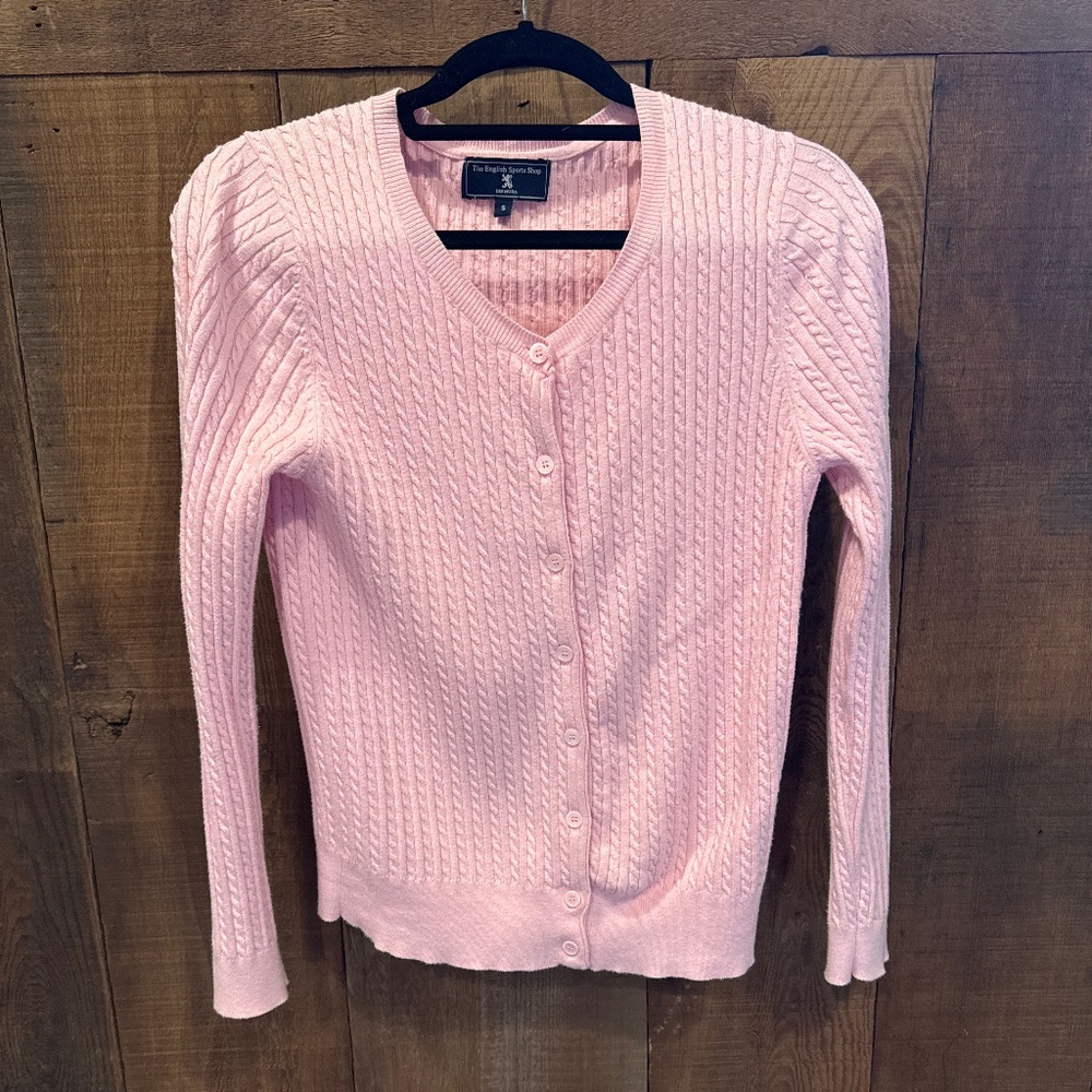 Women’s soft luxury fine cable knit cardigan sweater